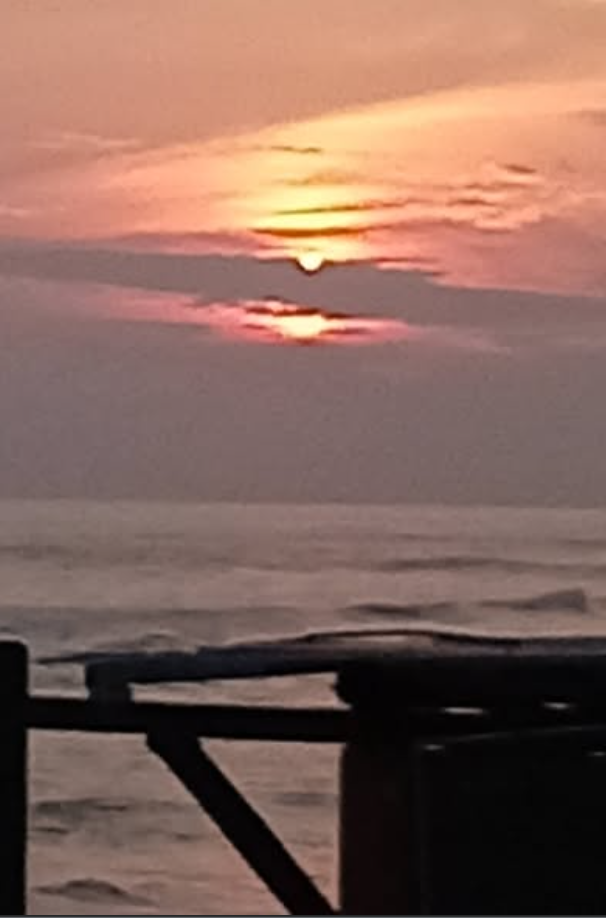 Atardecer sobre el mar en Acapulco